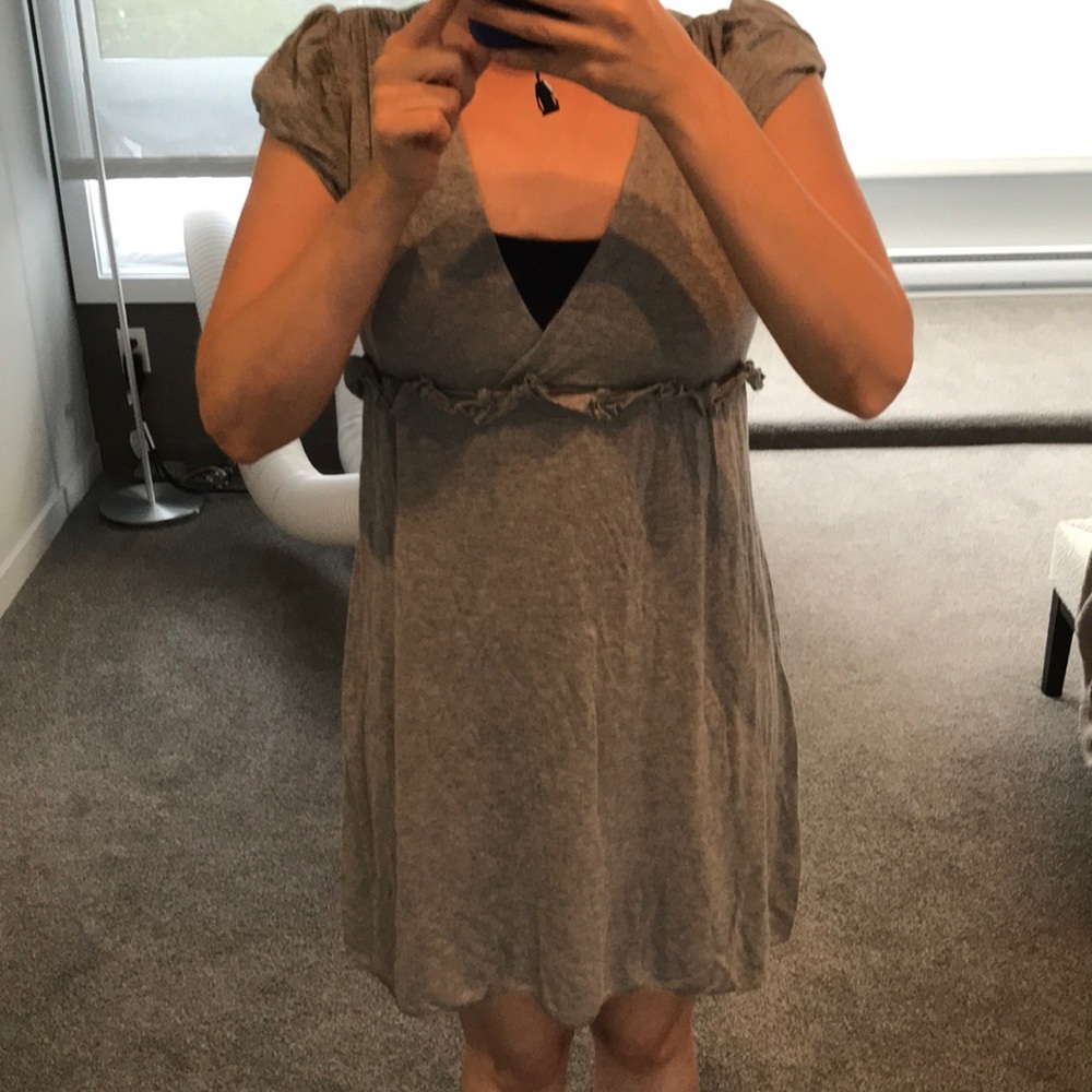 Grey Max Studio XS Empire Dress